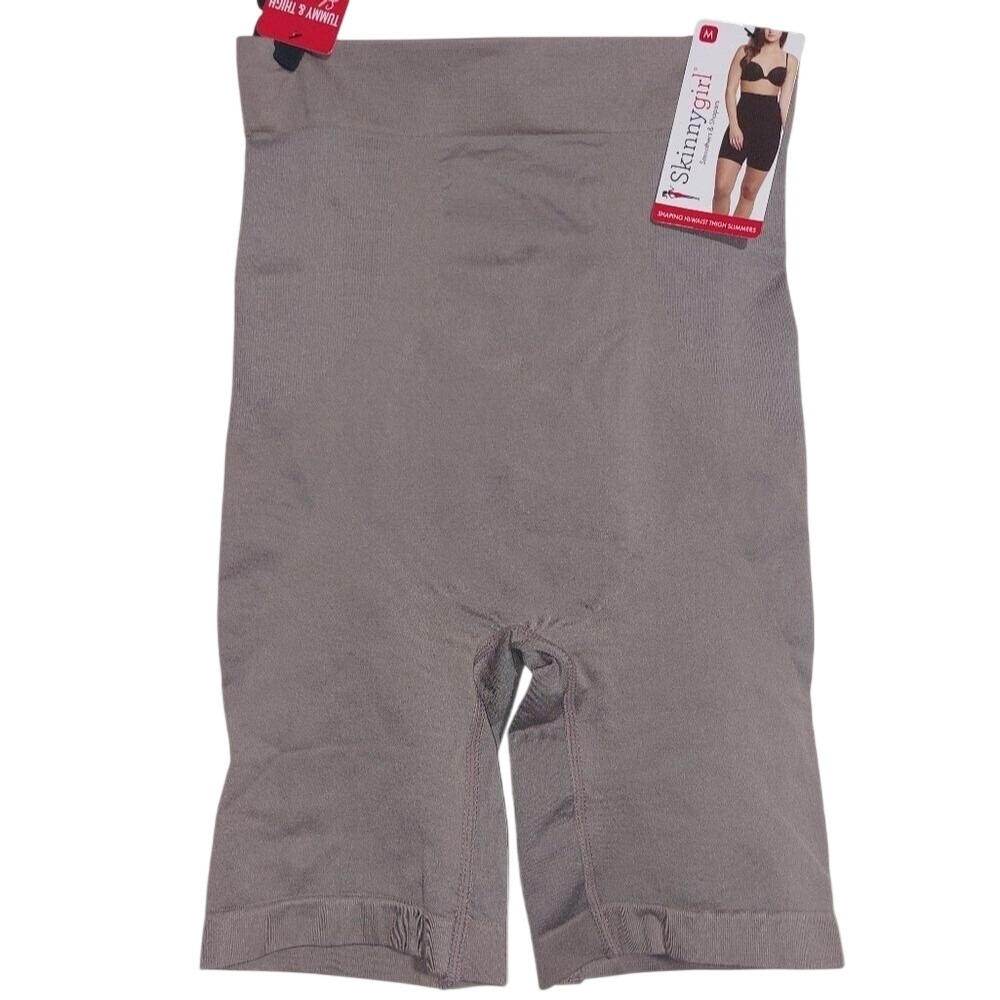 NWT Women's Skinnygirl Shaping Hi-Waist Thigh Slimmers Coffee Size M